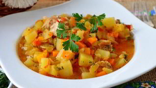 Рецепт Индейка с кабачками в мультиварке