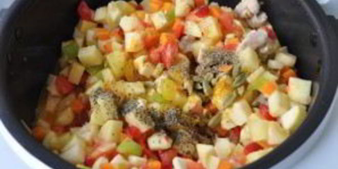 Рецепт индейка с кабачками в мультиварке