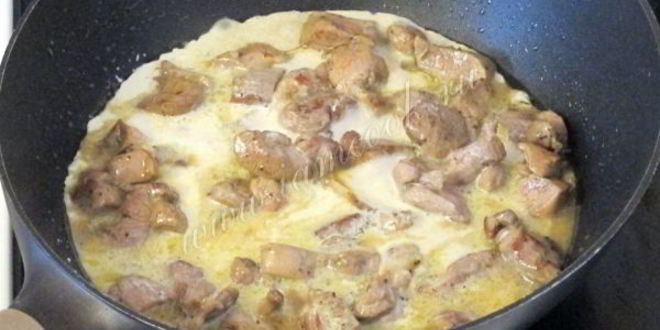 Рецепт индейка в сливочном соусе