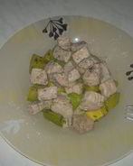 Кабачок, свинина и паста — просто и вкусно