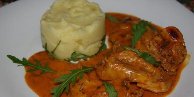 Рецепт кролик в томатно-сливочном соусе с петрушкой