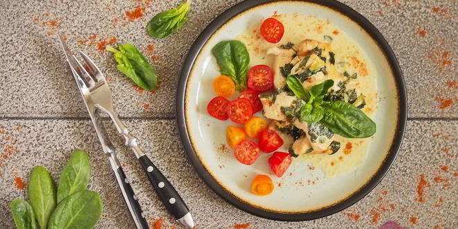 Рецепт куриная грудка со шпинатом