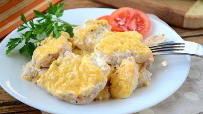 Рецепт Куриное филе в сливочном соусе