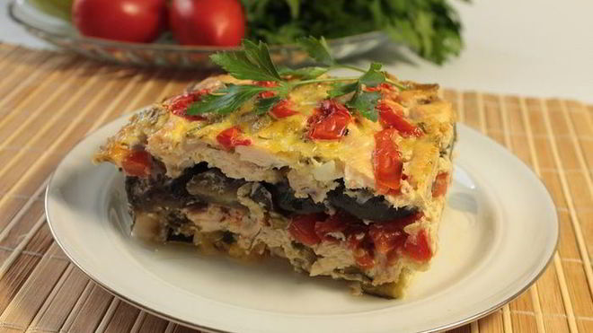 Рецепт Куриное филе, запеченное с овощами