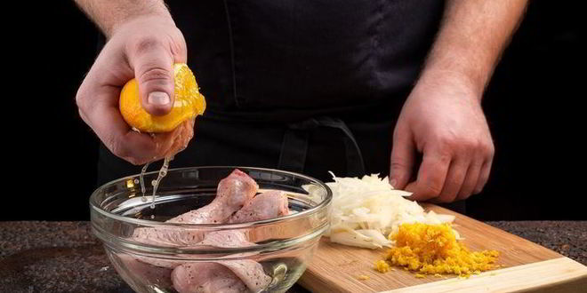 Рецепт куриные бедра в апельсиновой глазури
