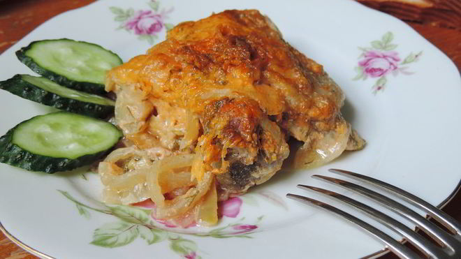 Рецепт Куриные окорочка в сметанно-томатном соусе