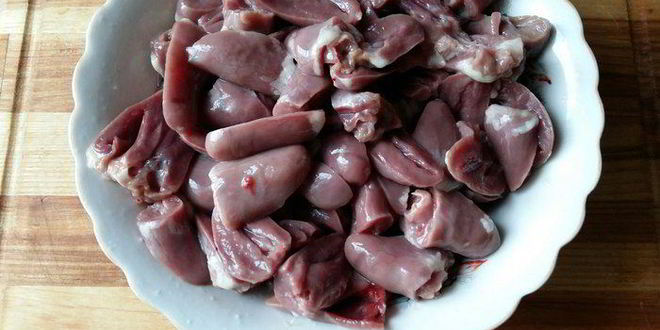 Рецепт куриные сердечки в сливочном соусе