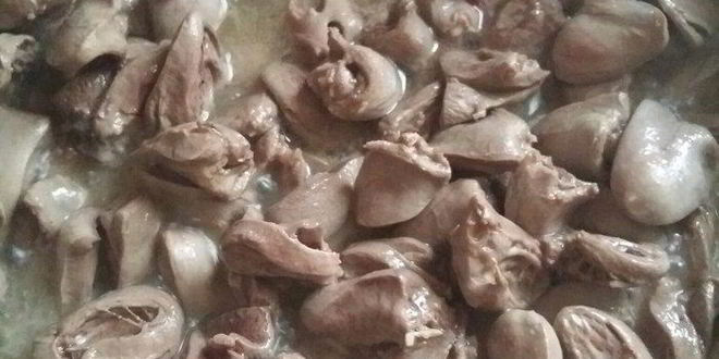 Рецепт куриные сердечки в сливочном соусе