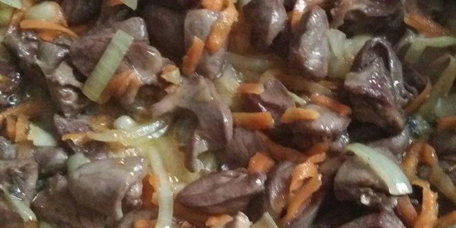 Рецепт куриные сердечки в сливочном соусе