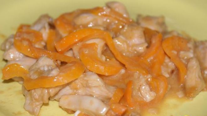 Рецепт Курица абрикосово-имбирная