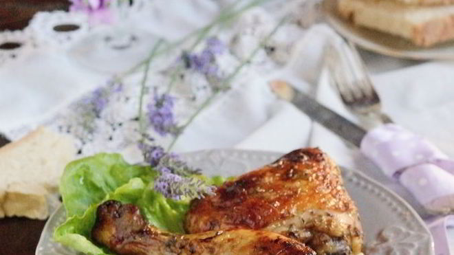 Рецепт Курица с лимоном и лавандой