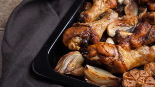 Рецепт Курица с луком и чесноком