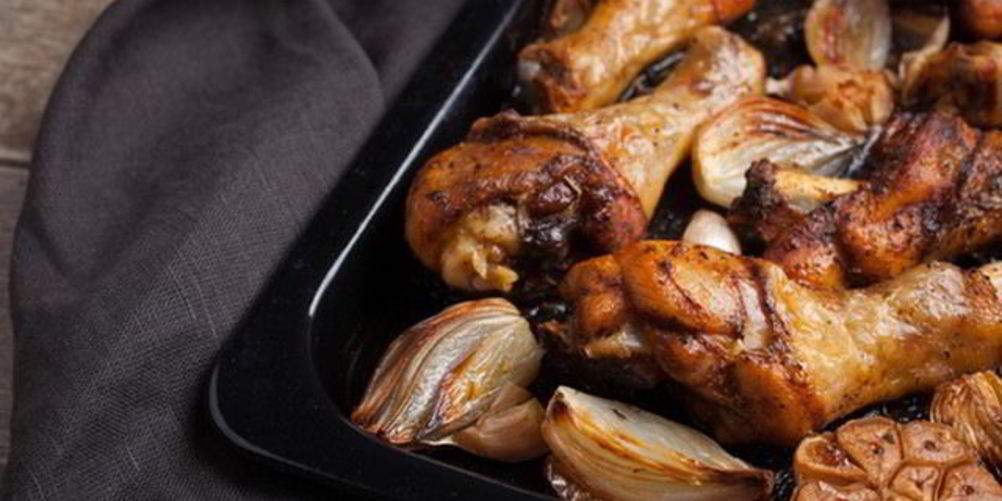 Как приготовить курица с луком и чесноком