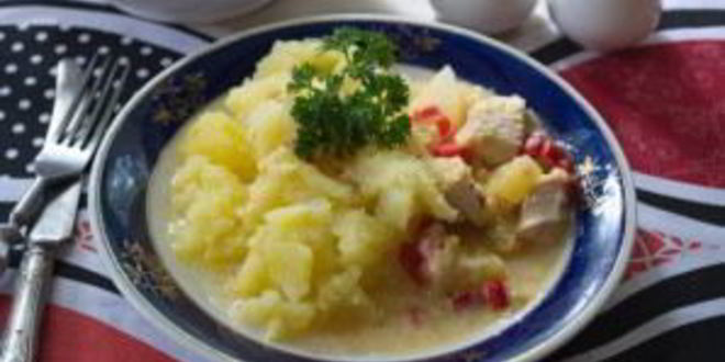 Рецепт курица с овощами и ананасами