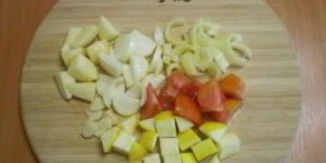 Рецепт курица с овощами и кабачками
