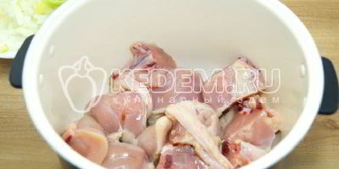 Рецепт курица с овощами в мультиварке