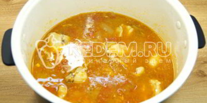 Рецепт курица с овощами в мультиварке