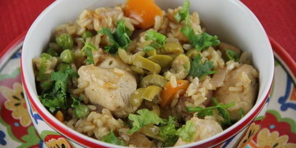 Как приготовить курица с рисом и овощами по-испански