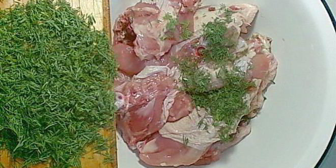 Рецепт курица со свежей капустой в духовке