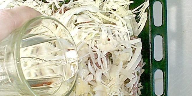 Рецепт курица со свежей капустой в духовке