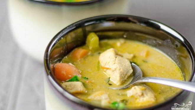 Рецепт Курица в молочном соусе