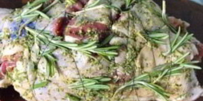 Рецепт мясо с розмарином в духовке