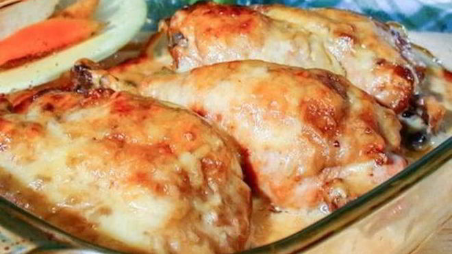 Рецепт Острые куриные окорочка в сливочном соусе