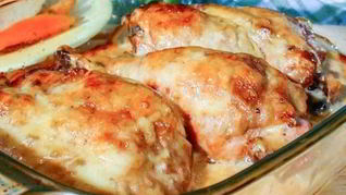 Рецепт Острые куриные окорочка в сливочном соусе