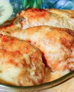 Острые куриные окорочка в сливочном соусе