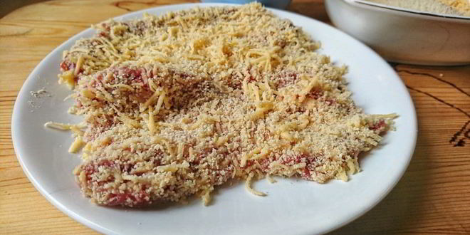 Рецепт отбивные в панировке с сыром