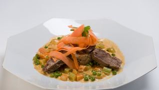 Рецепт Разварная говядина с овсянкой