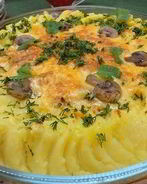 Сливочная курица с картофелем