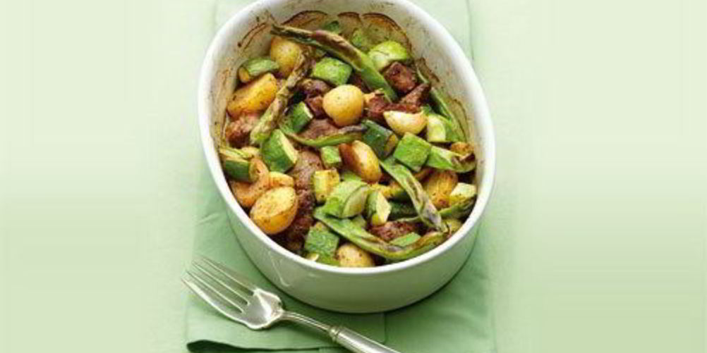 Как приготовить соте из кабачков с молодой бараниной