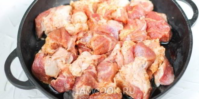 Рецепт свинина кусочками в духовке