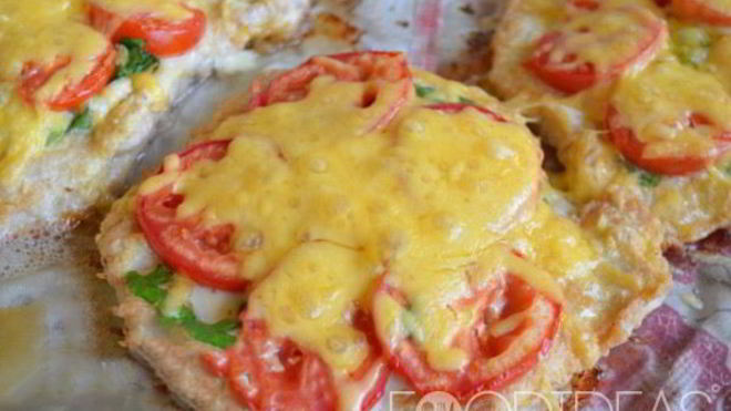 Рецепт Свинина с помидорами в духовке