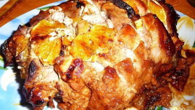 Рецепт Свинина в апельсинах