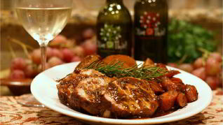 Рецепт Свинина, запеченная с овощами