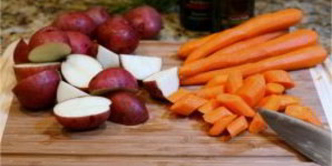 Рецепт свинина, запеченная с овощами