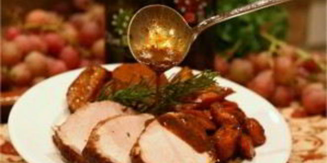 Рецепт свинина, запеченная с овощами