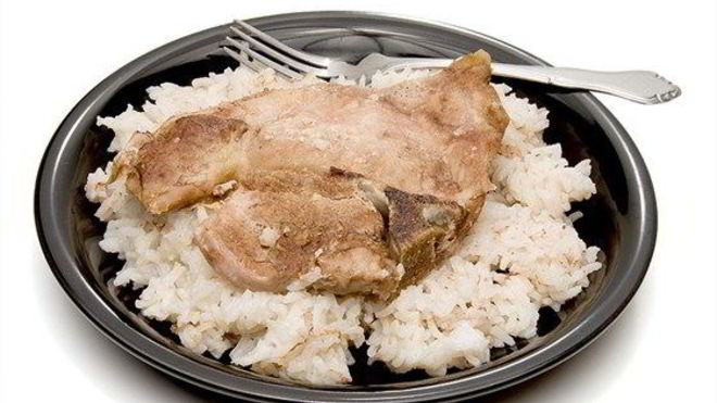 Рецепт Свиные отбивные с рисом
