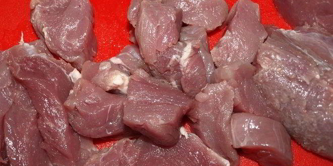 Рецепт телятина, томленная с чоризо и овощами