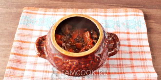 Рецепт тушеная говядина с картошкой в духовке