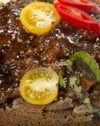 Утиная ножка с фиолетовой коврижкой