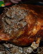 Утка, фаршированная гречкой