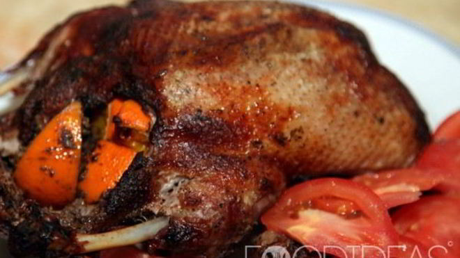 Рецепт Утка с мандаринами