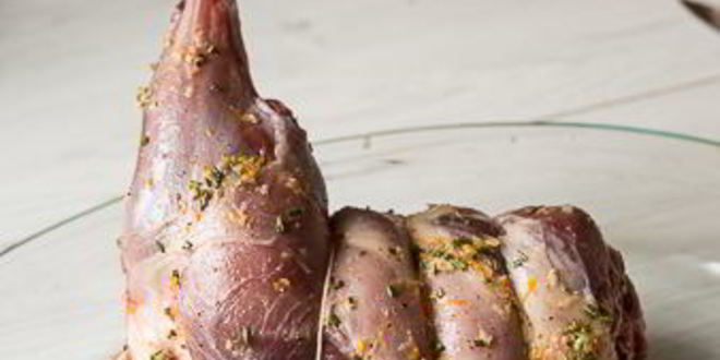 Рецепт запеченная баранья нога с розмарином