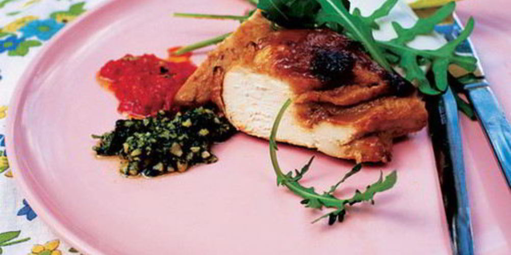 Как приготовить запеченная курица с сальсой