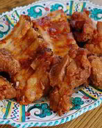 Запеченная пряная свинина с хересом