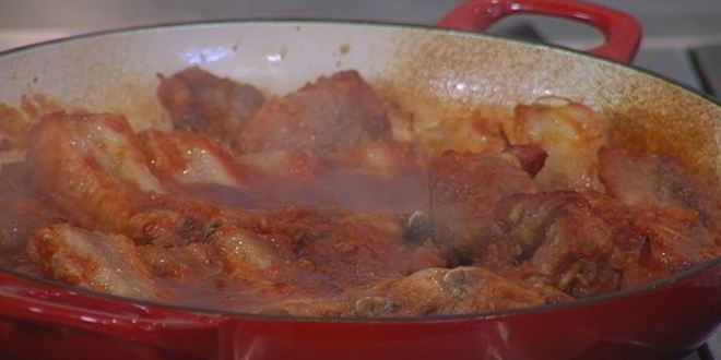 Рецепт запеченная пряная свинина с хересом