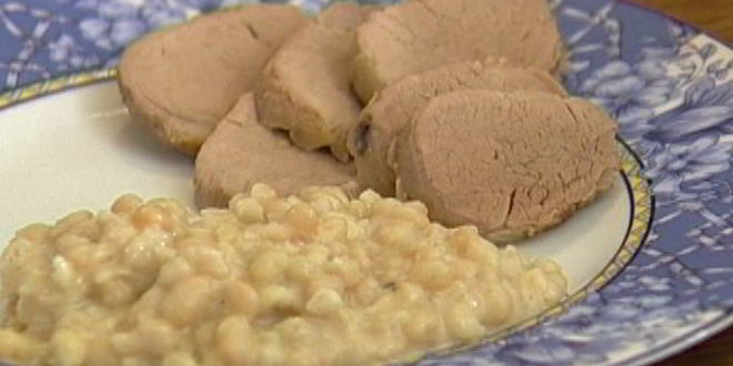 Рецепт запеченная свинина с фасолью